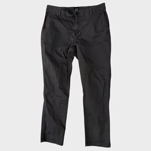 GAP Size 8 Relaxed Girlfriend Gray Pants Cotton Spandex